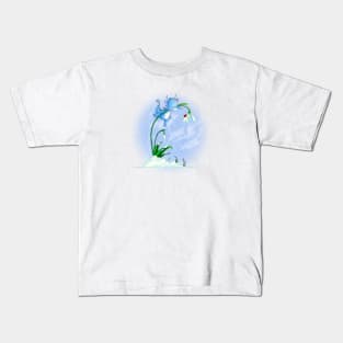 Christmas snowdrop dragon Kids T-Shirt